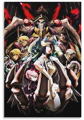 LIANGSHUANG Japen Action-Abenteuer, Anime-Overlord, Rollenposter, Leinwand, Malerei, Poster, Wandkunst, dekoratives Bild, Drucke, moderne Dekoration, 40 x 60 cm