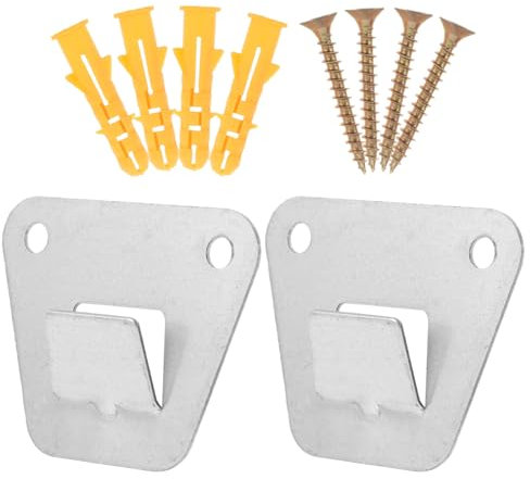 Luxshiny 1set Sturdy Wall Mount Fan Brackets Heavy-duty Cast Steel Flat Support for Wall Fans Reliable Durable Holder Mounting Plates Screws