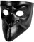 Bauta nera - Venezianische Maske - traditionell handgefertigt - Carnevale di Venezia