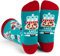 Lavley Lustige Nussknacker Socken für Herren und Damen, Weihnachten, Geschenk für Feiertage, Weihnachts Crew-Socken
