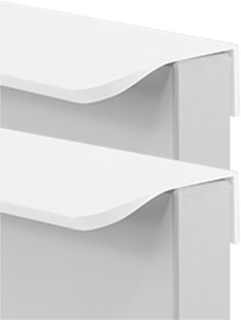 FQFLXY6589 2 Stück Versteckter Türgriff Rechter Winkel Schrankgriffe Möbelgriffe,Unsichtbare Schubladengriff für Küchenschränke,Kleiderschrank,Tür,Schubladen,Aluminiumlegierungsgriff (600mm,Weiß)