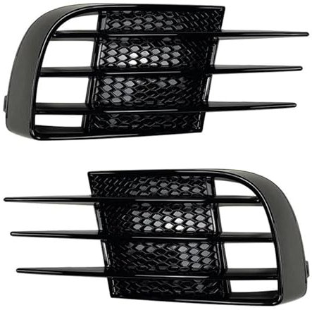 OQRDVVTT Cubierta Red Luz Lámpara Delantera Parrilla Deportiva Cubiertas Luz Antiniebla Delanteras Rejilla Parachoques para VW para Golf 6 MK6 Vi GTI GTD R20