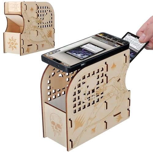 CZYY Karten-Scanning-Ständer für MTG – Lasergeschnittener Holz-Scanständer, schnelles Scannen und Preisprüfung mit ManaBox Kartenscanner App, Perfekter Kartenscanner-Assistent & MTG-Zubehör