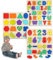 Theatis 3-Pack Wooden Puzzles for Toddlers – Montessori Alphabet, Numbers & Shapes Jigsaw | Educational Learning Toys for Kids Age 3 4 5 | Gift for Boys & Girls