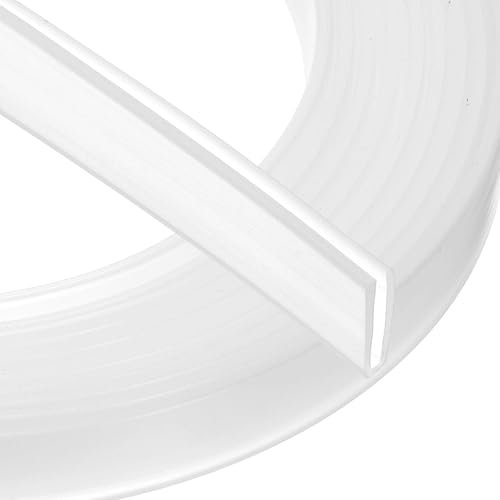 PATIKIL U Channel Edging Trim, 8m Sheet Metal Edge Guard Protector Rubber Edge Trim Air Sealed Seal Strip for Panels Car Doors Steel Plates, 1mm Slot, Fits 0.5-1mm Edge, 12x1x3mm
