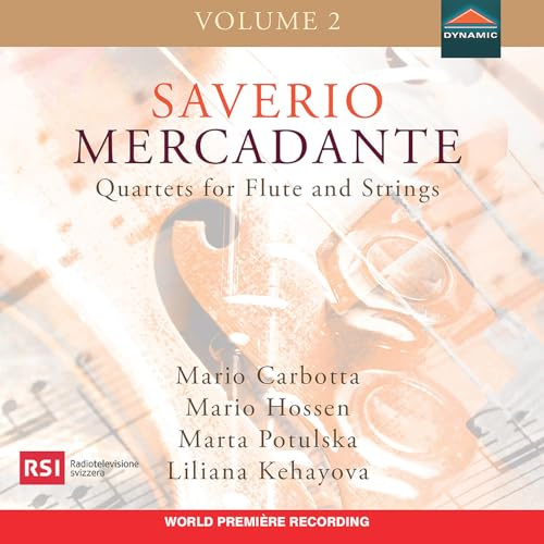 Mercadante: Quartette für Flöte und Streicher Vol. 2