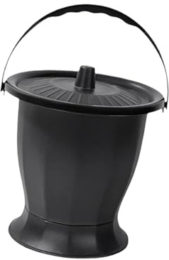 Harilla Urinal Night Urinal Jug, Potty Urinal Bottle with Lid Handle, Urinal Bucket Chamber Pot for Adults Women Men Elderly, Black