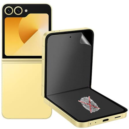 Pellicola Protettiva Opaca per Samsung Galaxy Z Flip6/Z Flip 6 (6.7) | 3 Pezzi Protezione Fotocamera Pellicola,Opaca Anti-Impronte [Antiriflesso] Matte Protezione Schermo