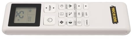 Dilwe Air Conditioner Remote Control Replacement 3P593972-1E ABS Material for Lost or Damaged Remote Controls Material Wall Mount Bracket