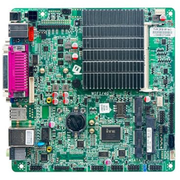 Prterver M51 Mini ITX J1900 Carte Mère avec Contrôle Industriel et Doubles Ports Série LPT/LVDS/Configuration EDP