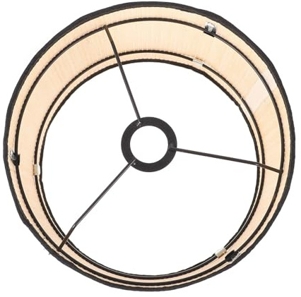 MAGICLULU Japanischer Lampenschirm aus Bambus und Eisen im Großen Design Kreativer Lampenschirm für E27 Lampen Schützt die Augen und Dekorative Deckenleuchte im Zuhause