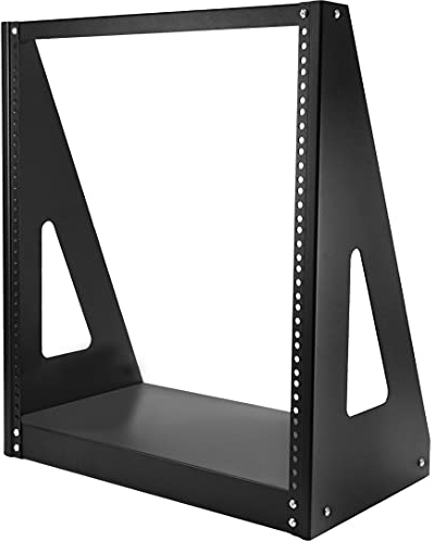 StarTech.com Supporto rack da tavolo 19 12U a telaio aperto - Rack dati rinforzato a 2 montanti - Quadro armadio rack di rete per AV/Media e apparecchiature musicali - Capacità 160kg (2POSTRACK12)