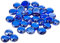 Efco Glasnuggets irisierend, 13–15 mm, blau, Glas, 10 x 10 x 5 cm, 35