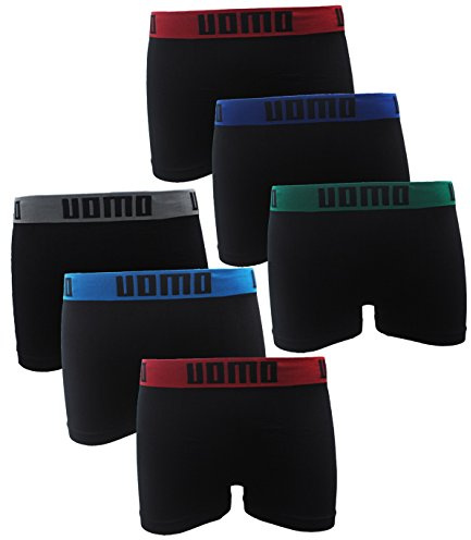 Garcia Pescara Herren Uomo2 Boxershorts Seamless 6er Pack Boxers Trunks aus Polyamid