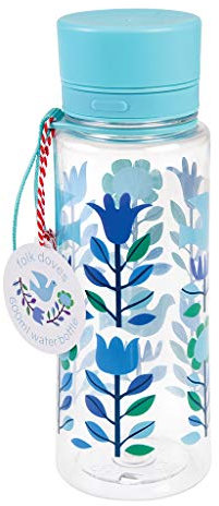 Folk Doves Wasserflasche aus Kunststoff, BPA-frei, 600 ml