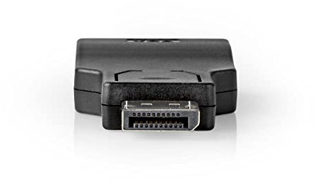 Adattatore DisplayPort - DisplayPort maschio - VGA Femmina 15p - 1080p - Placcato nickel - Dritta - Tondo - ABS - ABS - Nero - Scatola