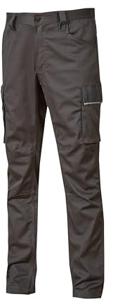 U POWER HY141GI-L HY141GI-L-Pantalone Gamma Happy Modello Crazy Grey Iron Taglia Unica, Uomo