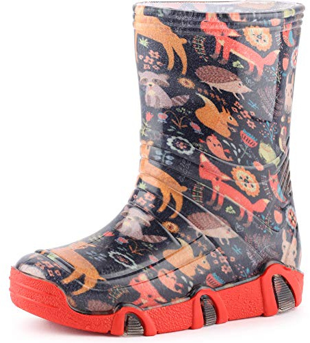 Ladeheid Kinder Mädchen Jungen Gummistiefel SwkBW 204 (Marine Tiere, 29/30 EU)
