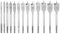 NORTOOLS Spade Drill Bit Sets 13 PCS Wood Craft Hole Saw Bits Paddle Flat Boring Bits with 1/4 inch Quick Change Hex Shank for Woodworking DIY Lover Carpenter in Waterproof Nylon Bag 6-25 mm