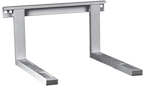 Mikrowellenhalterung Mikrowellen Halter Wandhalterung Farbe silber bis 35 kg ausziehbar 38,5 x 51 cm inkl. Montagematerial Grillofen Mikrowellenhalter Regal Wand