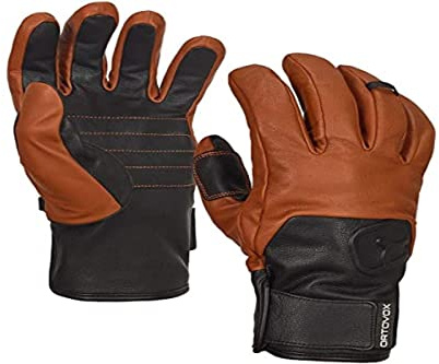 Ortovox Swisswool Lederhandschuhe, Unisex, Erwachsene, Braun, S