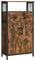 VASAGLE Storage Cabinet, Multipurpose Sideboard with Drawer and Adjustable Shelf, Bathroom Cabinet, Steel Frame, for Living Room Kitchen, Industrial Style, Rustic Brown and Black LSC261B01