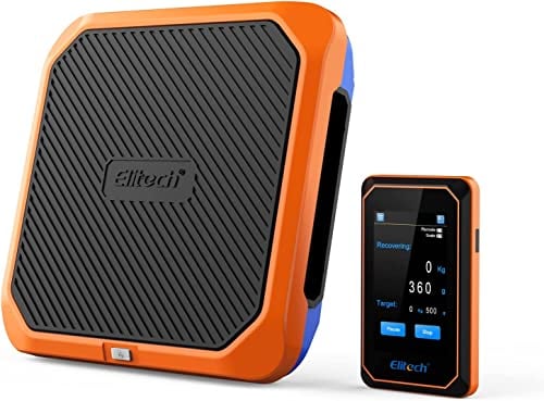 Elitech Smart Refrigerant Scale Ultradünne & leichte drahtlose Bluetooth A/C Ladewaage 220LB mit tragbarer versteckter Fernbedienung, Touchscreen, extra langer Standby, Reverse Charging, SRL-100
