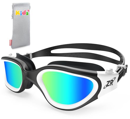 ZIONOR Kids Swim Goggles, G1 MINI UV Protection Anti-Fog Polarized Swimming Goggles for Age 6-14