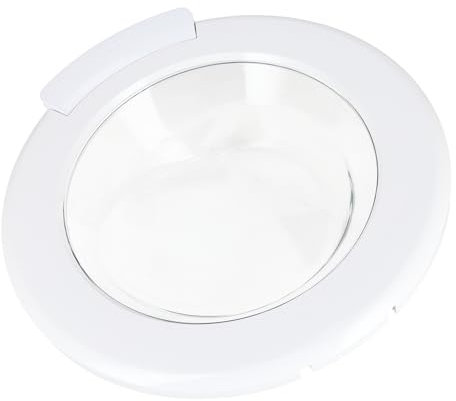 sparefixd Cristal de puerta y bisagra completa blanca para lavadora Beko