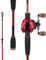 Sougayilang Baitcasting Combo, 2 Abschnitte M/MH Lightweight Baitcasting Rod und 8.0:1 Baitcaster Reel, Angelrute und Rolle Combo für Reisen Salzwasser Süßwasser-2.1L