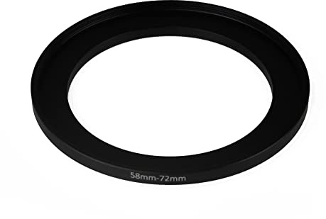 Step-Up Ring Filteradapter 58 mm auf 72 mm (58 mm - 72 mm) Kamerafilterring für 72 mm UV ND CPL Filter (MPIXO)