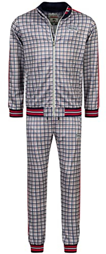 Lonsdale The Gentlemen Burmarsh Track Suit Trainingsanzug (L, blue/white/red)