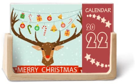 mas Hirsch Glocke Festival Muster 2022 Tischkalender Planer 12 Monate