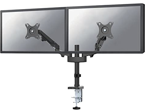 Neomounts by Newstar Monitor-Tischhalterung 17-27 Zoll 2 TFT 2 Gelenke Max.7kg schwarz
