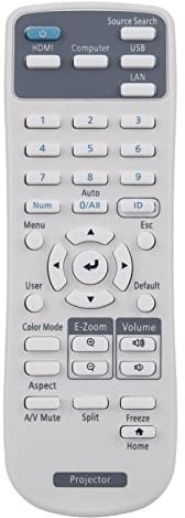 New E10 Replaced Remote Control E10 Projector Remote Control Replacement fit for EPSON PROJESTOR E10 EB-E01 EB-E10 EB-E20 EB-X06 EB-X49 EB-X51 EB-W06 EB-W49 EB-W51 for Epson EB 735fi EB-735Fi EB-725Wi