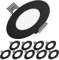 ECD Germany 10er Pack LED Panel Einbaustrahler 3,3W, Rund Ø85x30 mm, Kaltweiß 6000K, Schwarz, 280 Lumen, Alu, Flach, Ultraslim, Wasserdicht IP44, Deckenstrahler Deckenleuchte Einbauleuchten Spot Lampe