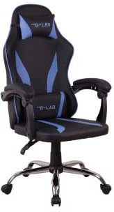 The G-LAB – K Seat Neon – Chaise Gaming Ergonomique – Fauteuil de Bureau 100% réglable – Chaise Gamer avec Appui-tête et Soutien Lombaire – Siege Gamer avec Assise rembourré – Bleu - NEW2024