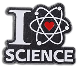 Clj Charles Le Jeune Pin's I Love Science - Humour - qualité de finition - Epingle - Broche - Badge - PINS SCIENCE
