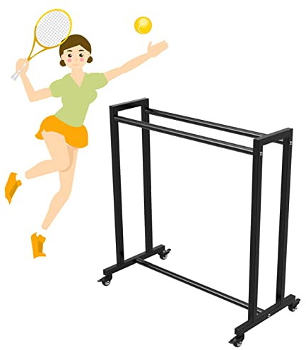 Ballständer Ballregal Ballhalterung regal halter Schwarz Tennisschläger-Aufbewahrungsgestell, Ball-Organisationshalter Für Basketball, Fußball, Volleyball Und Medizinball, Zuhause Garage Fitnessstudio