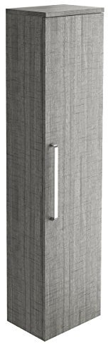 Newton 1400mm Tall Storage Unit | Storage Cabinet | Tall Cabinet | Bathroom Storage | Grey Wood