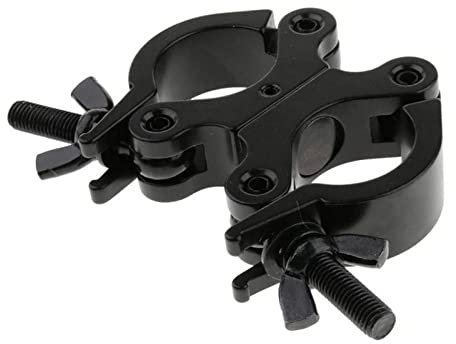 Baoblaze Lights Clamp for Od 32-35mm Tube for DJ Lighting Fixtures, Using in Stage, DJ, Bar, Pub, Event, Theatre, Disco, Black