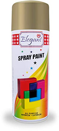 Elegant Spray Paint – Rose GOLD – 400ML – All Weather Multipurpose DIY Paint – Rich Color for Metal & Wood – Durable & Corrosion Resistant - Perfect for Outdoor Use