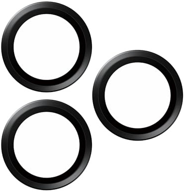 Panzer Glass Hoops Schwarzes Metall Kameraschutz iPhone 15 Pro | 15 Pro Max
