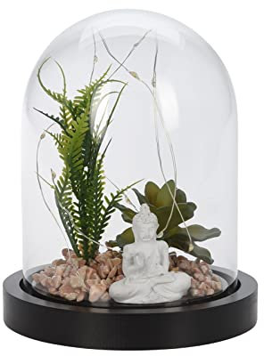 Koopman Leuchtdeko Buddha LED Geschenkidee Dekofigur