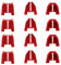 42-38-0017 No-Mar Pad Kit Fit Milwaukee 2746-20 NailerTip And Milwaukee 18ga Nailer For Milwaukee Nailers Bit-Set of 12