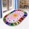 USTIDE Alphabet Nummer Pädagogische Kinder Teppich Rosa Mädchen Spielzimmer Teppich Nummer Teppiche für Kinder Wolke Sonne Teppich ABC Buchstaben Lernen Matte Teppich 80x120cm