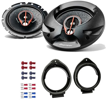 Pioneer TS-R1750S Lautsprecher mit Einbauset passend für Opel Insignia 2008-2017 Türen vorne 500 Watt 165mm 3 Wege Koax