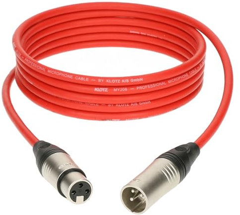 Klotz M1K3FM0500 Mikrofonkabel rot 5 m - Mikrofonkabel
