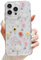 Esakycn Funda para Apple iPhone 15, Cárcasa Silicona Transparent con Flores Secas Auténticas Ultrafina Anti-Choques TPU Mujeres y Niñas Fundas Case Cover para iPhone 15 6,1, Amarillo