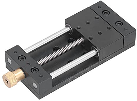 Manueller Lineartisch, 23 X 10 X 7 Lineartisch-Aktuator, Manueller Schiebetisch, Hohe Genauigkeit aus Aluminiumlegierung, mit Basistisch, Manueller Lineartisch